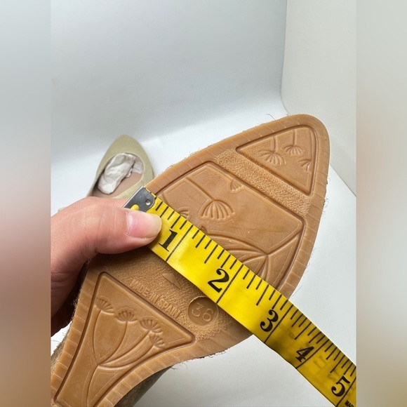 NWT Viscata Roses Canvas Wedge Pumps (U Cut) Sage Green Limited Edition EURO 36 - Picture 10 of 12